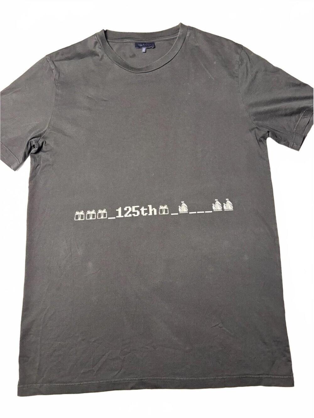 Lanvin Black Graphic Print T-Shirt Size L